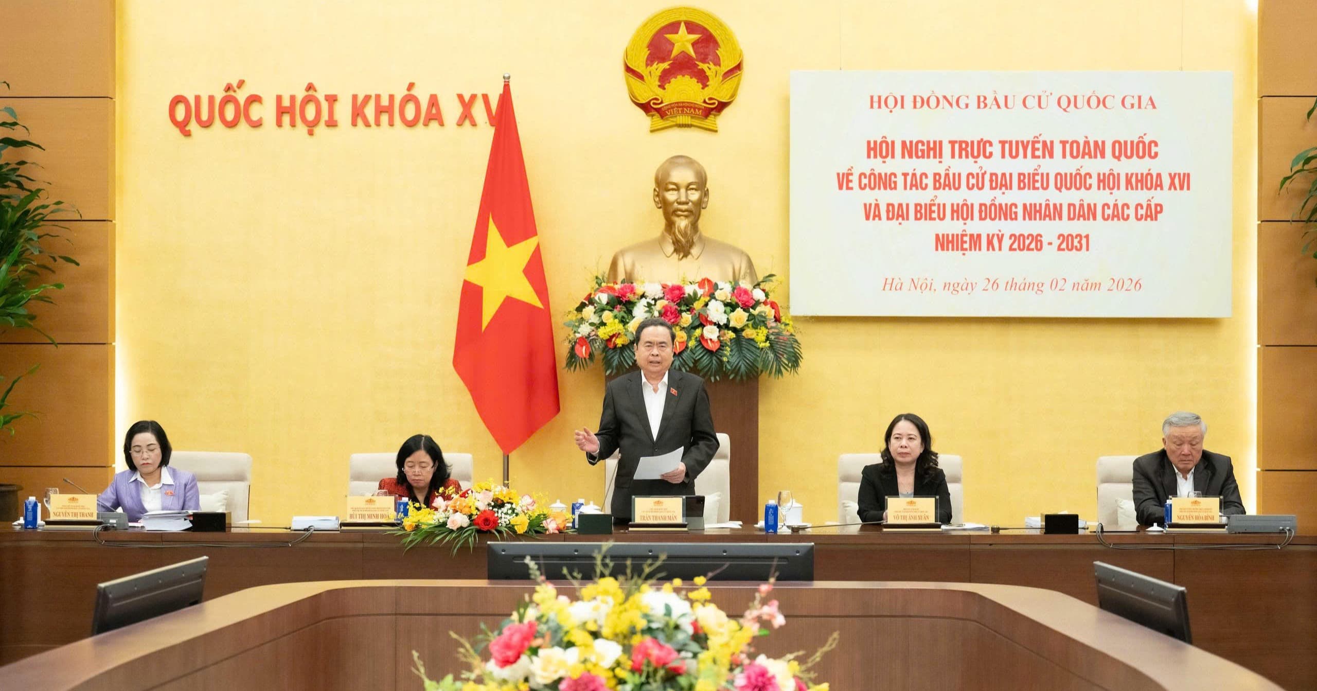 Tập trung cao độ cho bầu cử đại biểu Quốc hội khóa XVI và đại biểu HĐND các cấp nhiệm kỳ 2026 - 2031