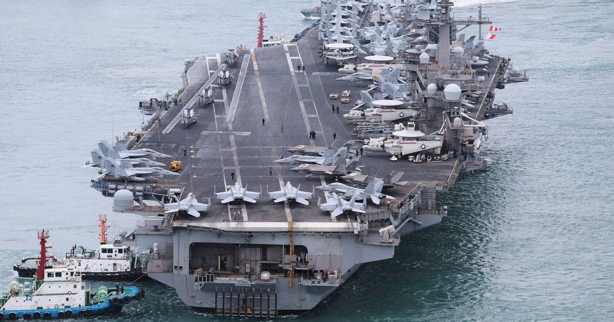 Biggest US aircraft carriers deployed as Trump considers Iran strikes