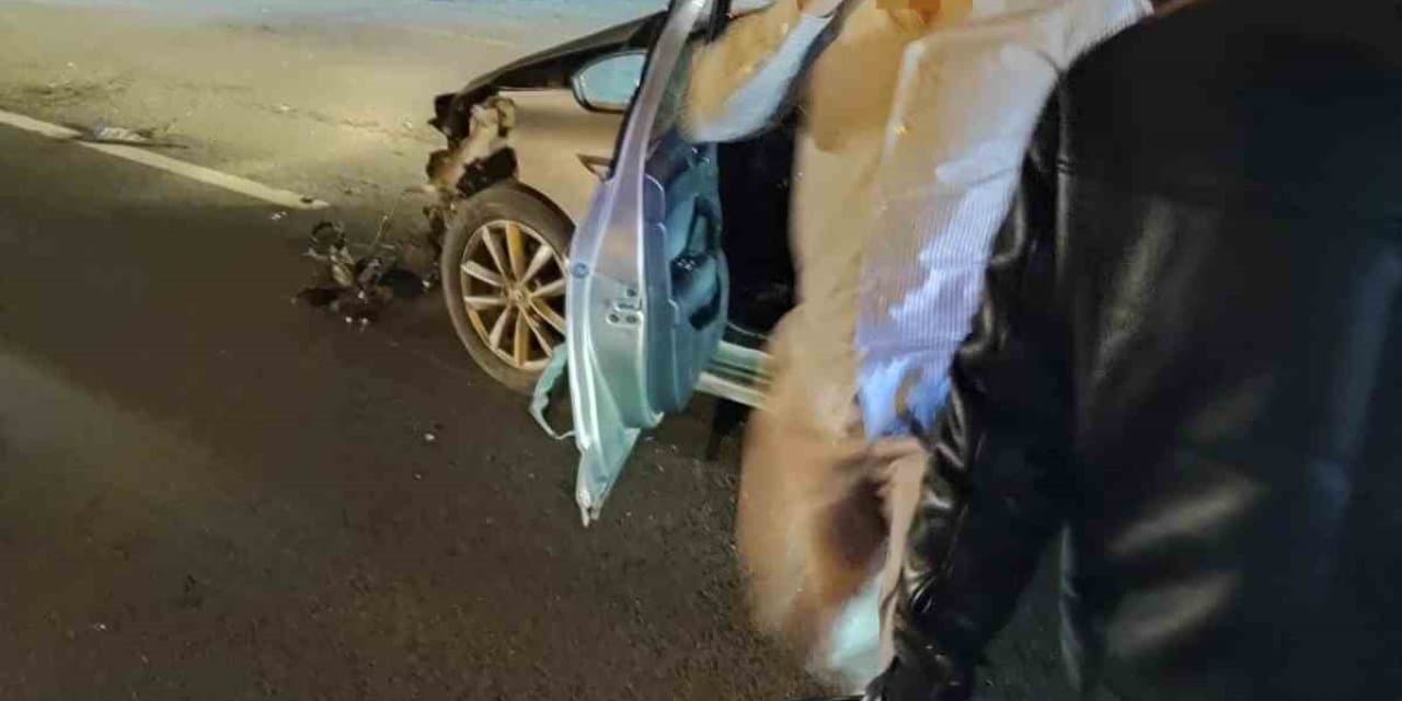 Karşıdan karşıya geçen engelli genç , kaza kurbanı oldu