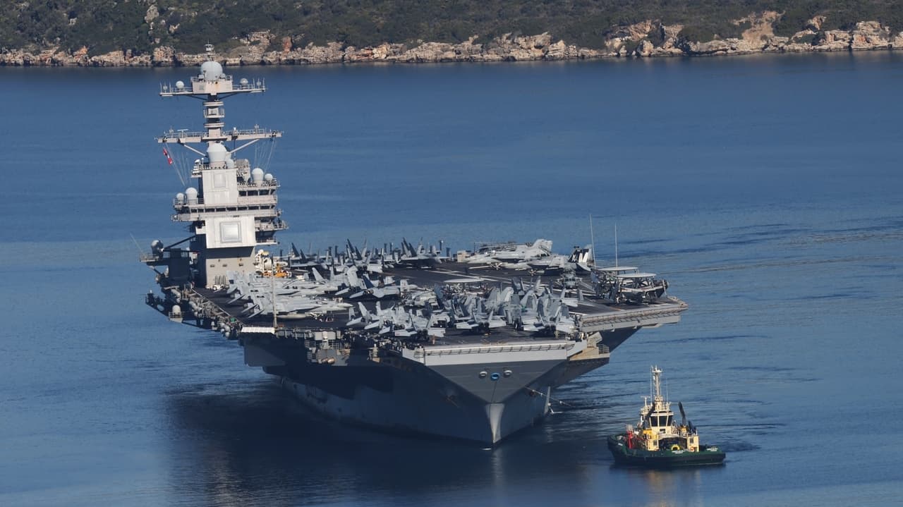 US military builds up the largest force of warships and aircraft in the Middle East in decades