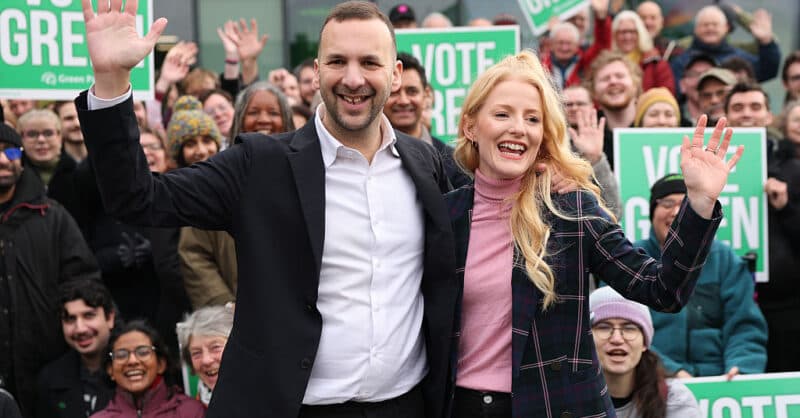 Green Party takes Gorton and Denton , pushing Labour to third