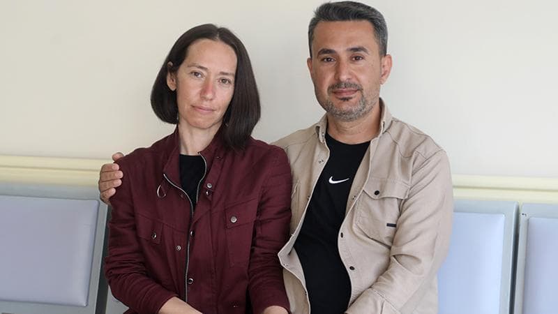 Eşinin 14 Şubatta bağışladığı böbrekle yeni hayatına başladı
