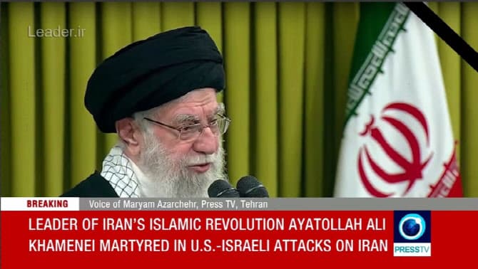 이란 , 하메네이 사망 공식 확인 … 40일간 추도 기간 갖는다