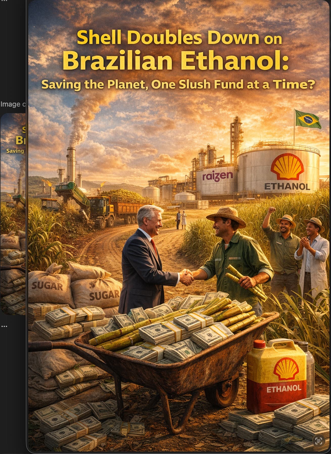 Shell Tightens Its Grip on Raízen : Climate Hero or Sugar - Coated Survival Strategy ? – Royal Dutch Shell Plc . com