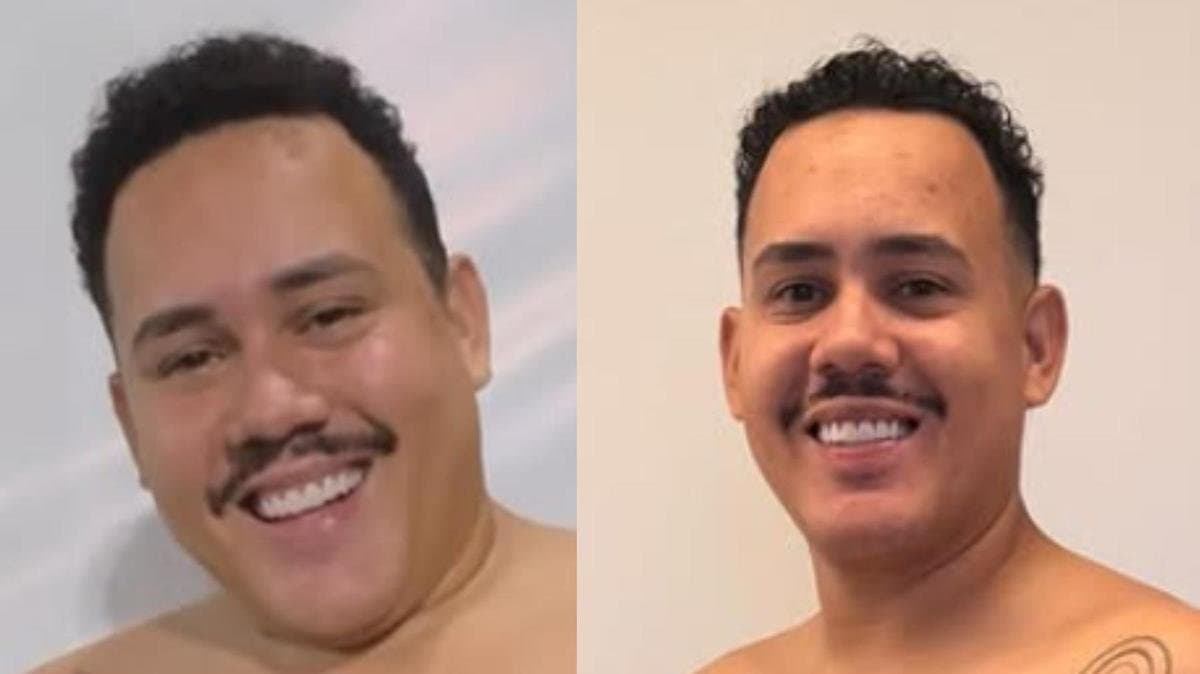 Ex - BBB mostra antes e depois do corpo após emagrecer 31 kg em 6 meses