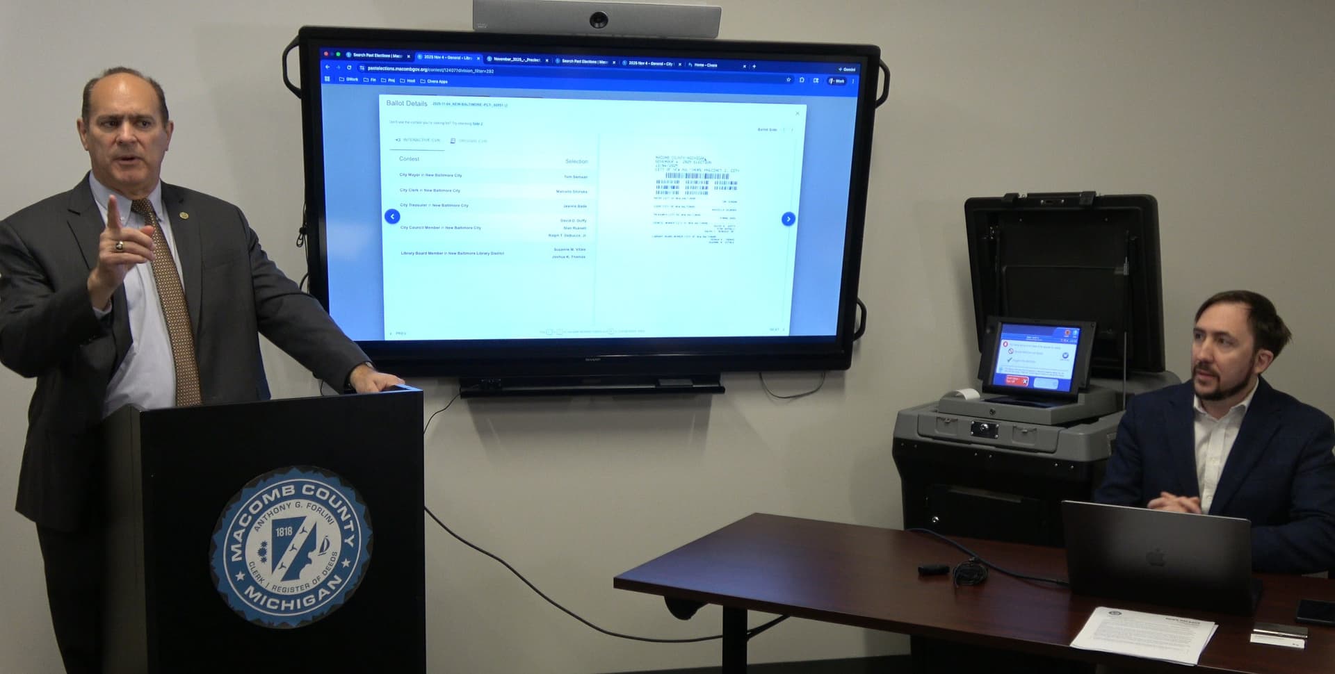 Macomb County clerk introduces verifier that shows images of every ballot cast – Macomb Daily