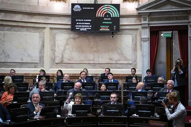 Con votos del PJ , el Senado aprobó la modificación de la Ley de Glaciares